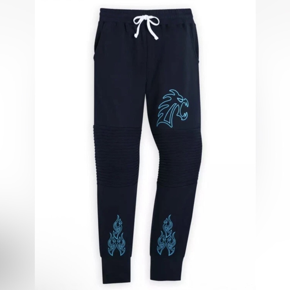 NWT Men's Disney Store Villains Hades Sweatpants Jogger Navy XL